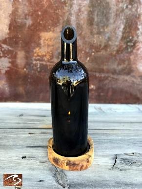 Principa de Butera Wine Bottle Art Candle Holder