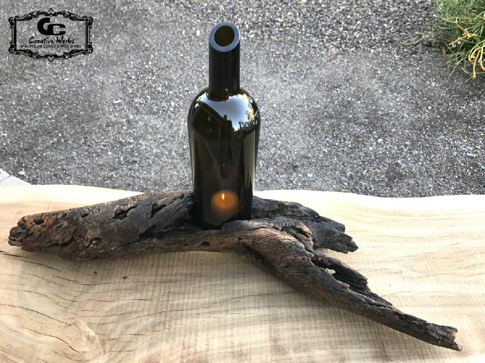 Driftwood wine holder cheap