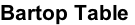Bartop Table
